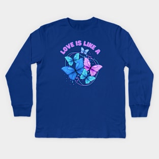 DOLLY PARTON Love is like a Butterfly Kids Long Sleeve T-Shirt